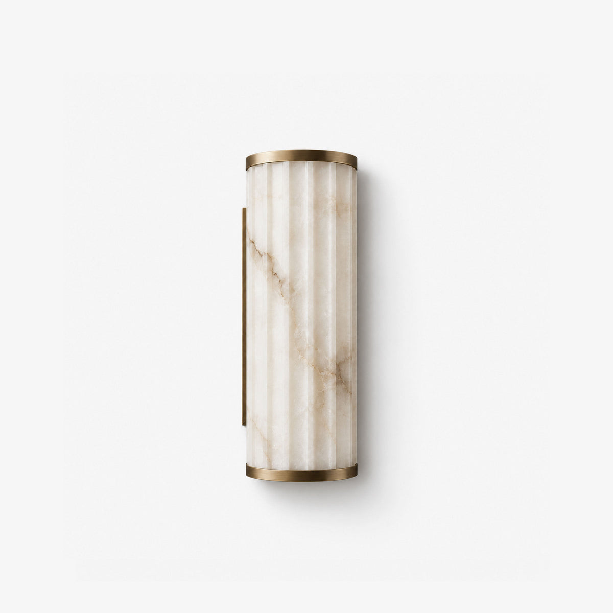 Strivane Fluted Alabaster Wall Sconce