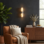 Bobbin Alabaster Wall Sconce