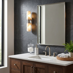 Bobbin Alabaster Wall Sconce