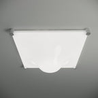 Bolla Ceiling Light ∅ 13.8″ x W 13.8″ / Dia 35cm x W 35cm / Chrome + Clear / Warm Light Ceiling lamp
