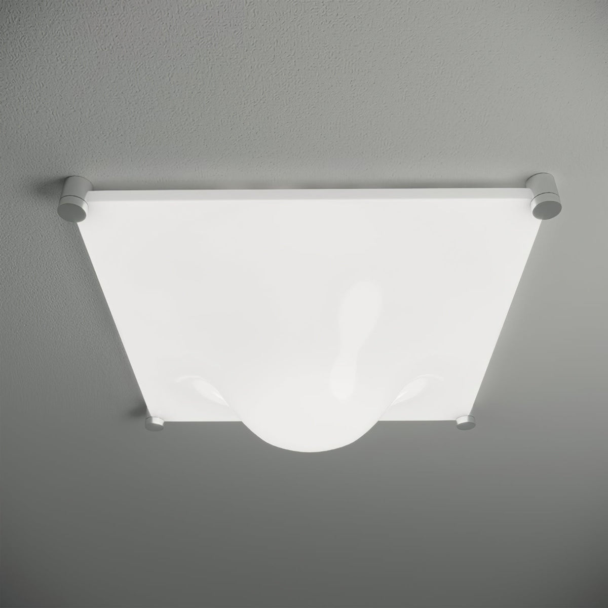 Bolla Ceiling Light ∅ 13.8″ x W 13.8″ / Dia 35cm x W 35cm / Chrome + Clear / Warm Light Ceiling lamp