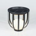 Bols Outdoor Garden Lamp with Solar Panel ∅ 21.7″ x H 21.3″ / Dia 55cm x H 54cm / Black / Warm Light Floor lamp
