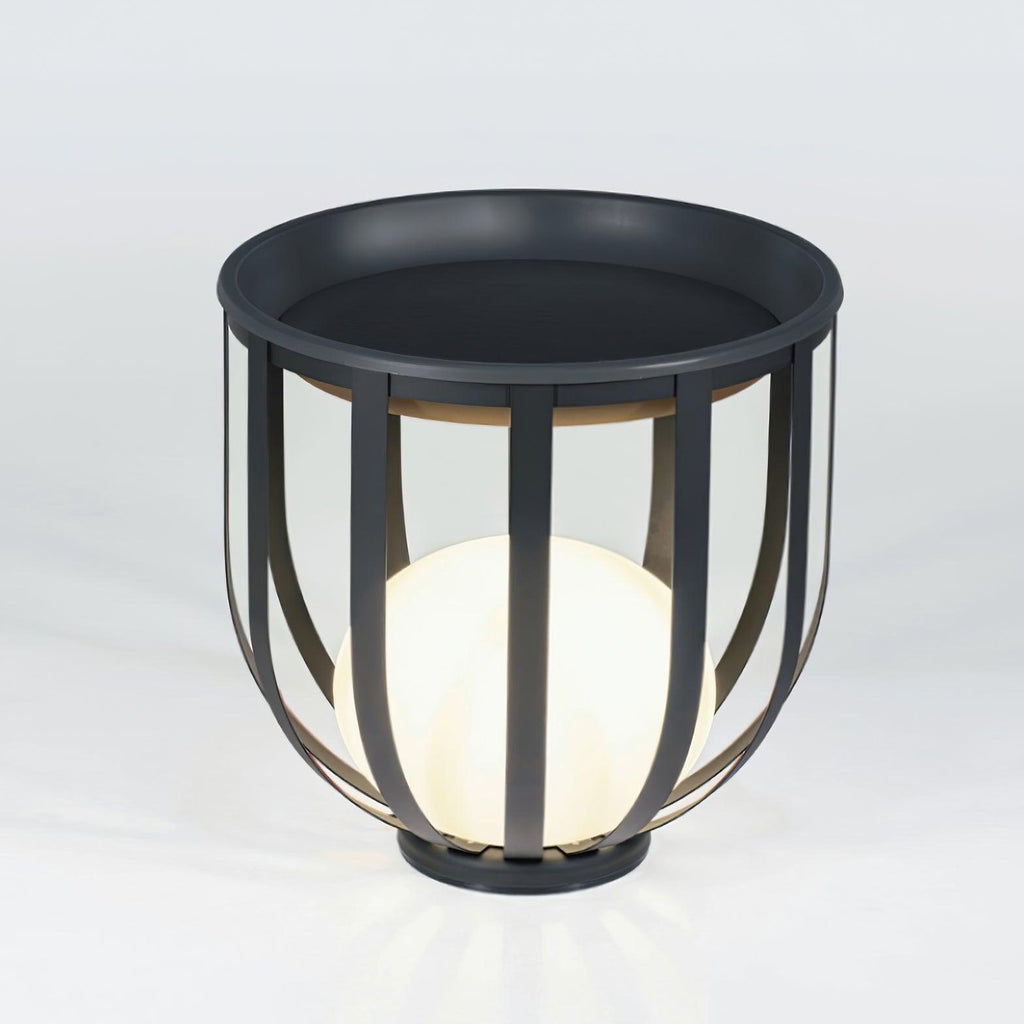 Bols Garden Outdoor Lamp ∅ 21.7″ x H 21.3″ / Dia 55cm x H 54cm / Black / Warm Light Floor lamp