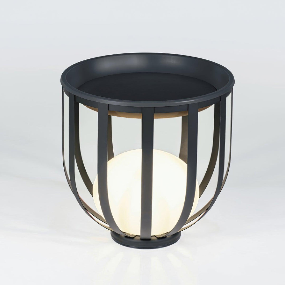 Bols Garden Outdoor Lamp ∅ 21.7″ x H 21.3″ / Dia 55cm x H 54cm / Black / Warm Light Floor lamp