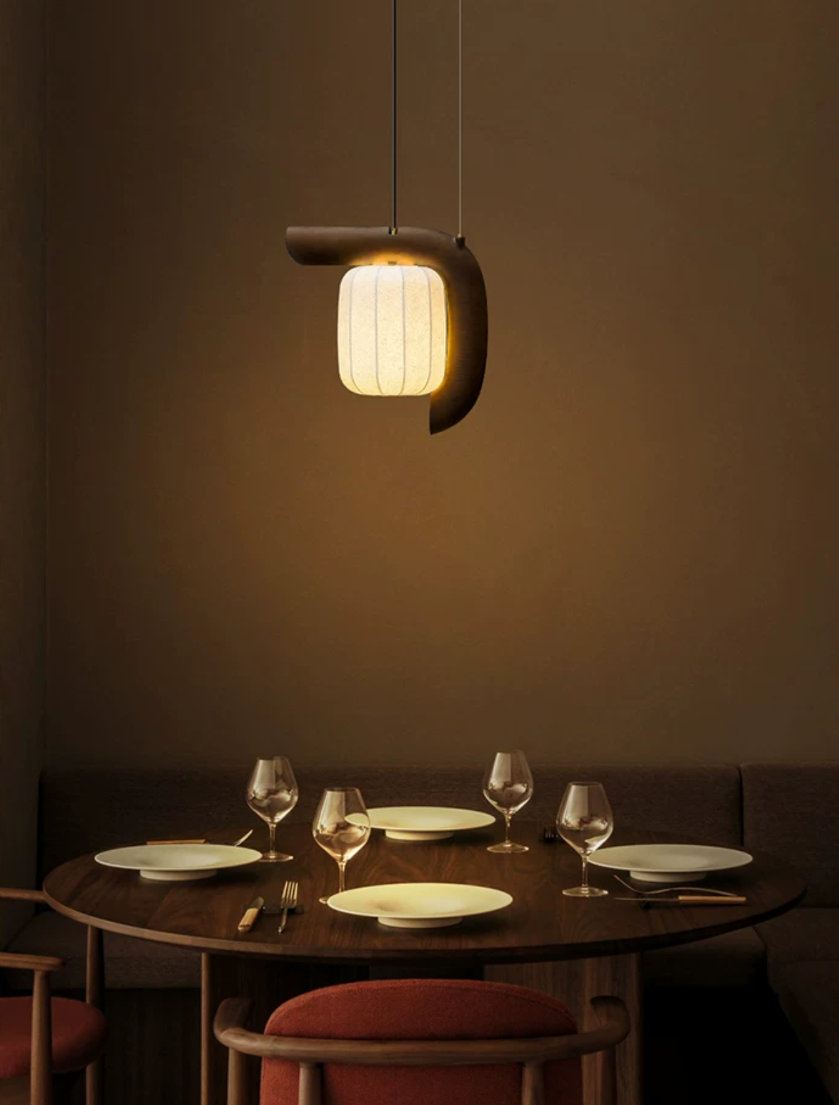 Bough Fluted Paper Pendant Lamp