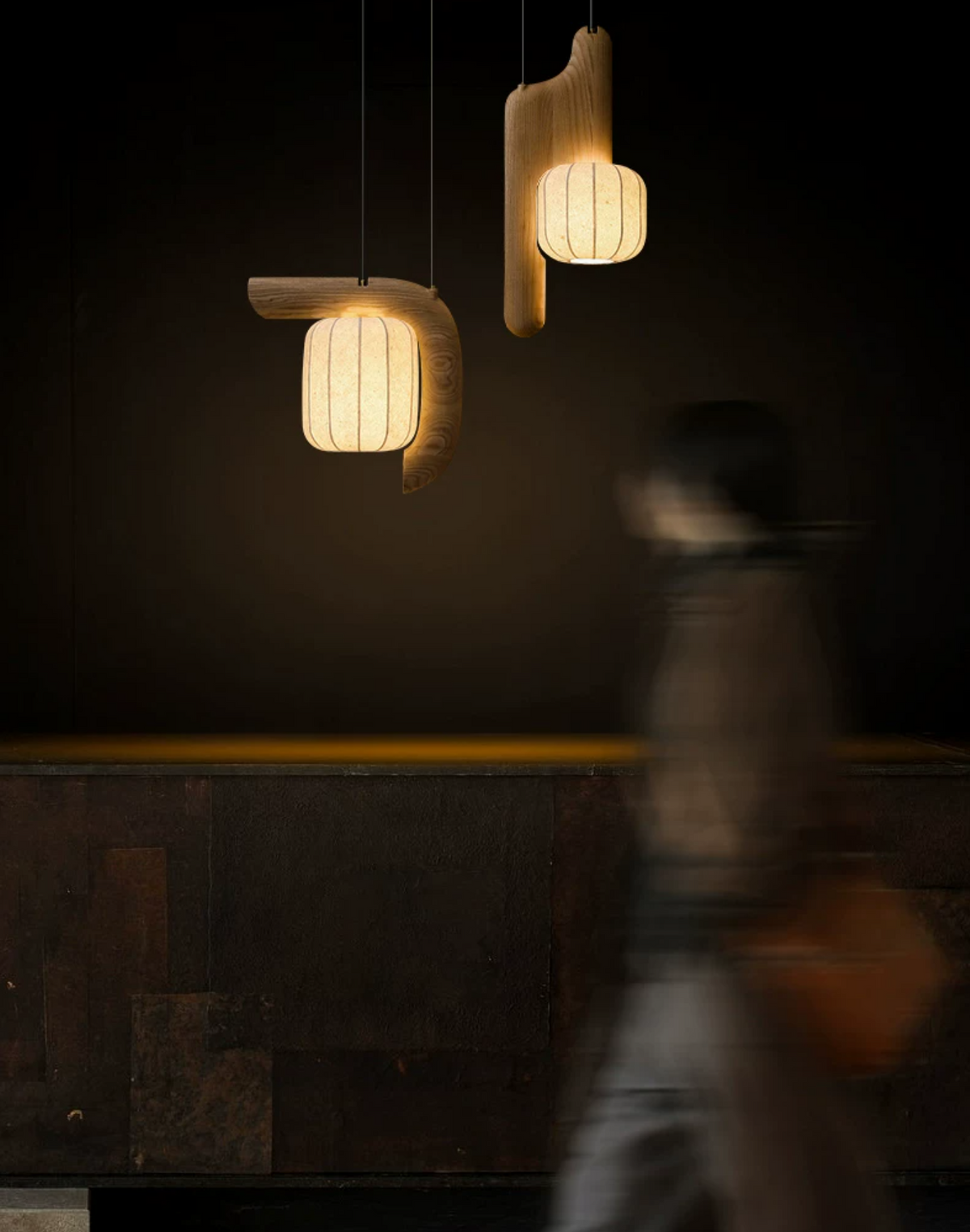 Bough Fluted Paper Pendant Lamp