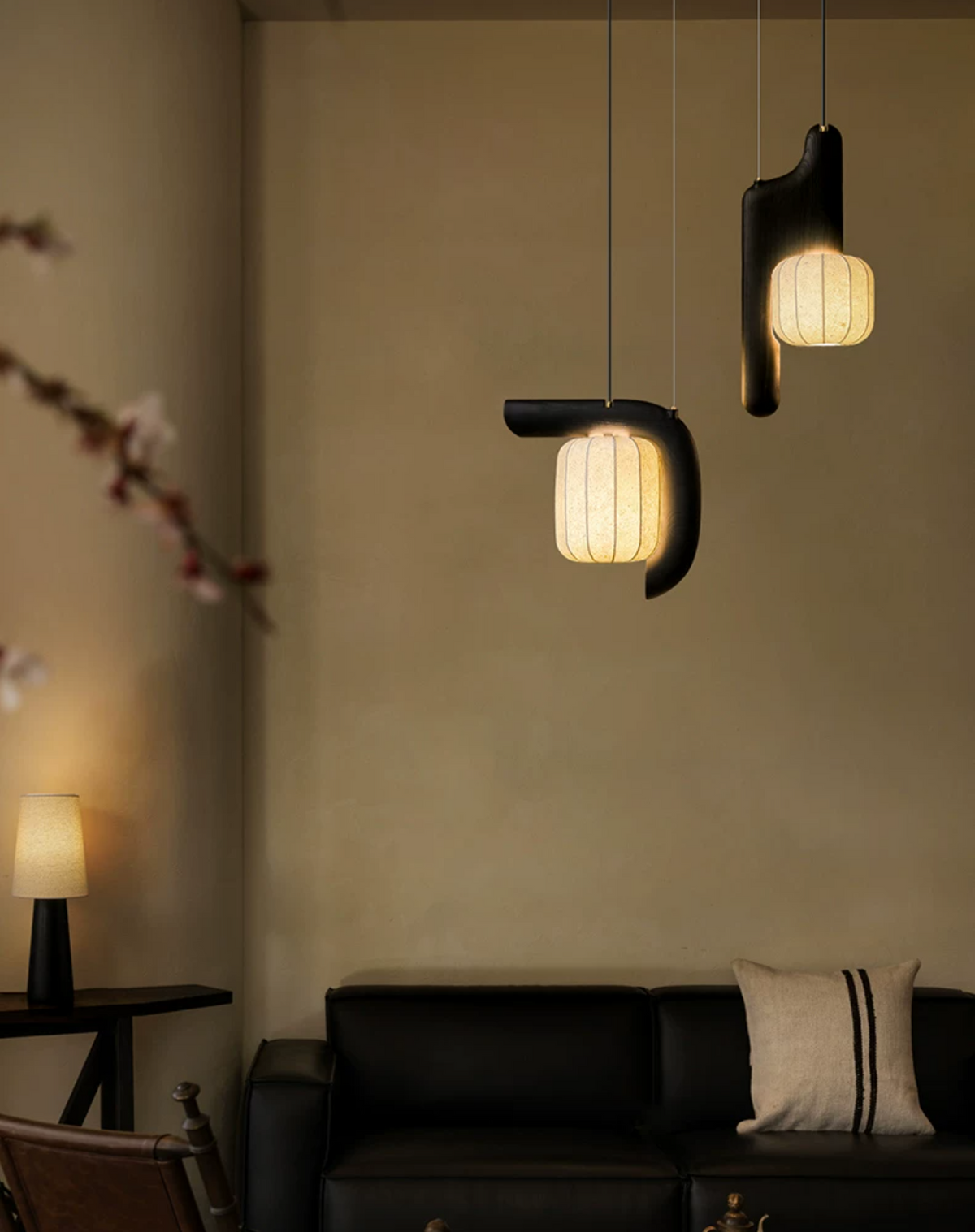 Bough Fluted Paper Pendant Lamp