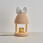 Bow Tie Hat Table Lamp ∅ 6.9″ x H 13.8″ / Dia 17.5cm x H 35cm / Milk Coffee & White / US Plug Table lamp