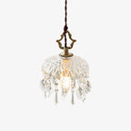 Bowl Shade Pendant Lamp ? 5.9″ x H 7.9″ / Dia 15cm x H 20cm / Brass + Clear Pendant light