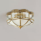 Brass Domed Flush Ceiling Lamp Ceiling lamp