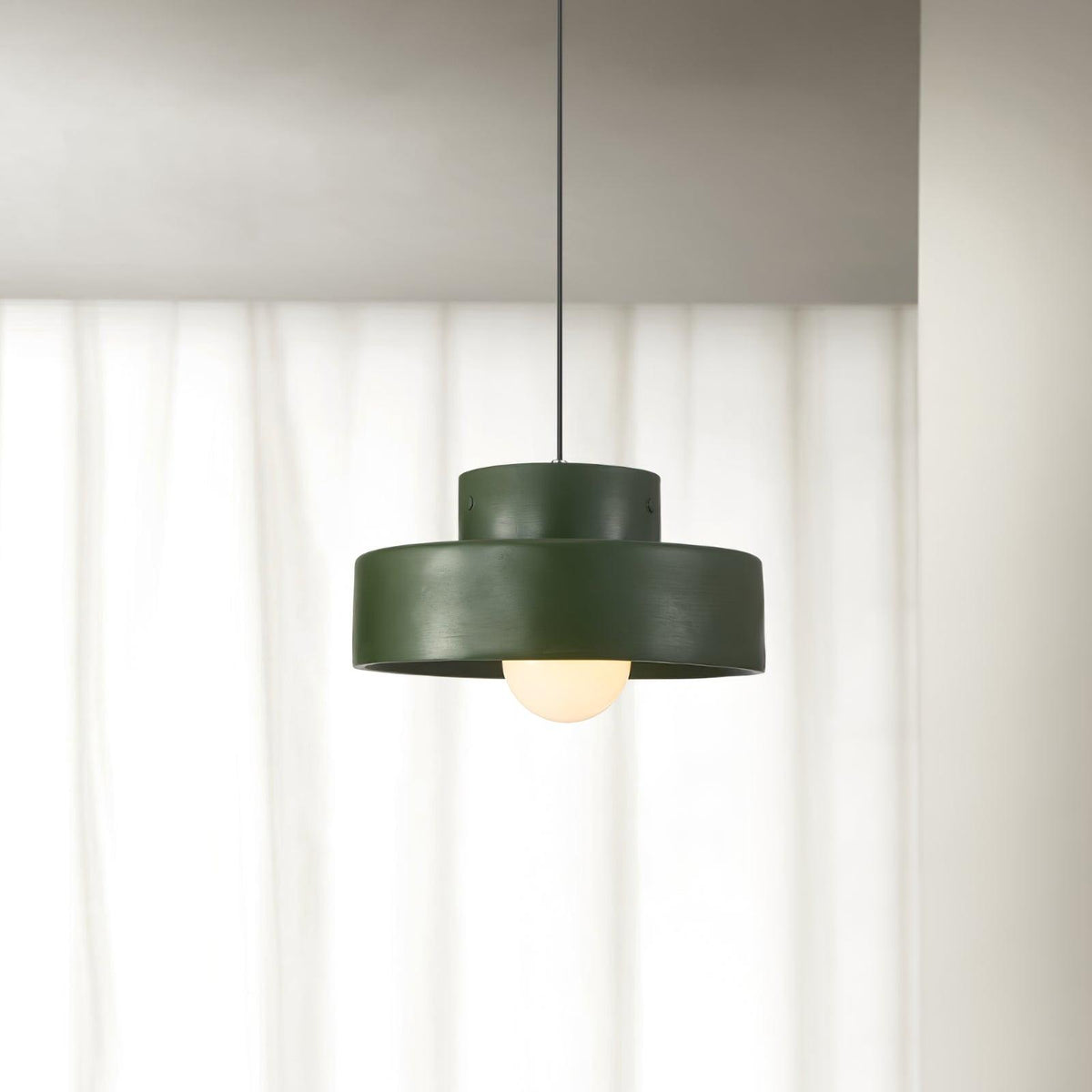 Bray pendant Lamp ∅ 11.8″ x H 5.9″/ Dia 30cm x H 15cm / Green Pendant light