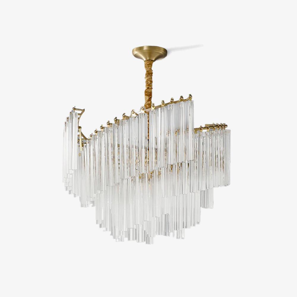 Brinicle Chandelier ∅ 23.6″ x H 18.1″ / Dia 60cm x H 46cm / Brass & Clear Crystal Chandelier