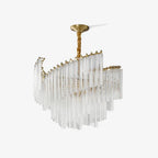 Brinicle Chandelier ∅ 23.6″ x H 18.1″ / Dia 60cm x H 46cm / Brass & Clear Crystal Chandelier