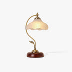 Brown Dome Table Lamp W 7.9″ x H 16.9″ / W 20cm x H 43cm / Gold / US plug Table lamp