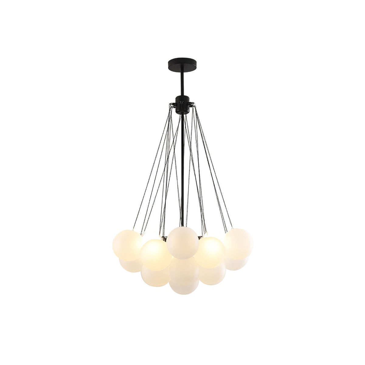 Bubble Chandelier 19heads ? 15.8″ x H 33.5″ / Dia 40cm x H 85cm / Black Chandelier