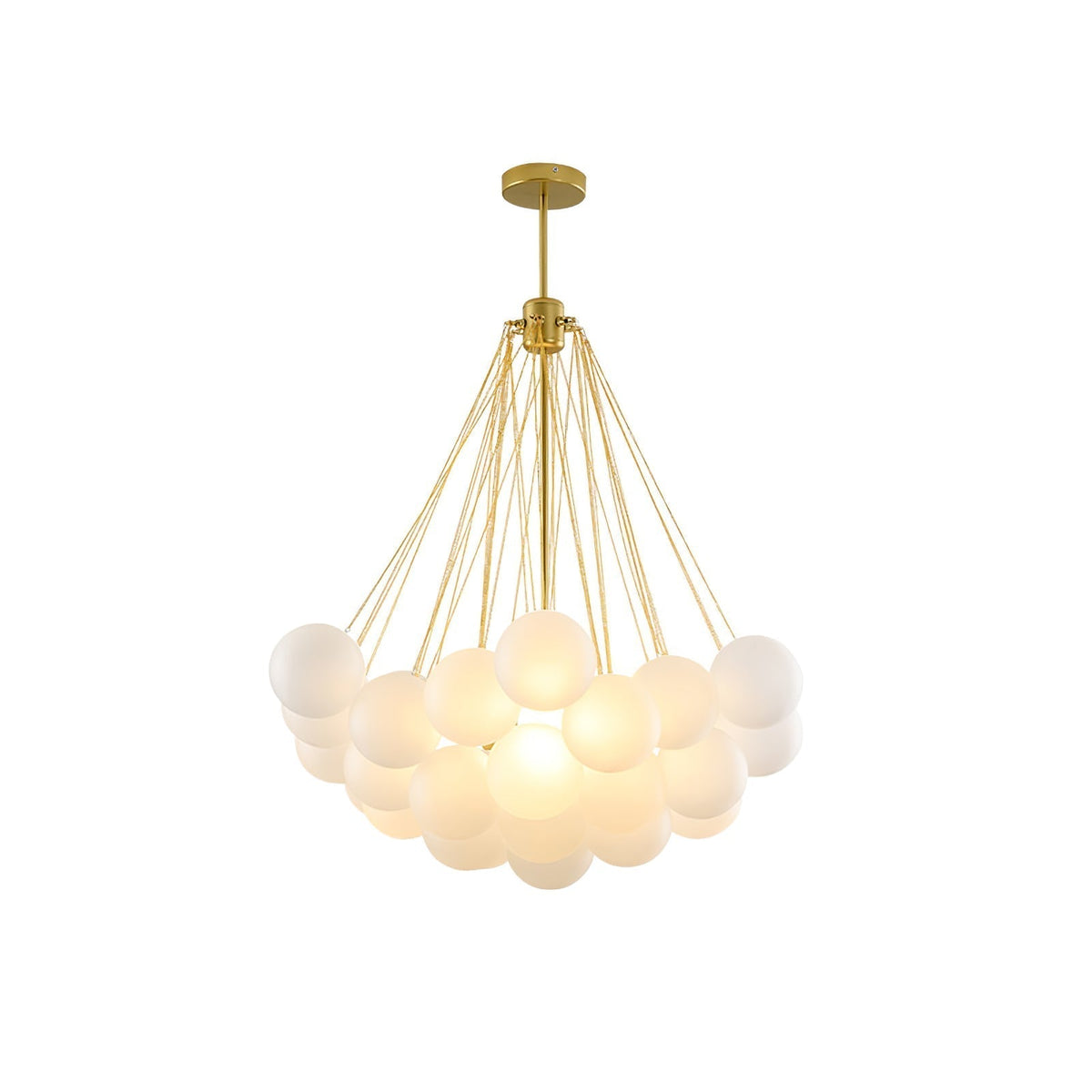 Bubble Chandelier 31heads ? 29.5″ x H 29.5″ / Dia 75cm x H 75cm / Gold Chandelier