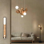 Bubble Wood Balls Chandelier Chandelier