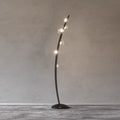Bubbles Glass Floor Lamp ∅ 11.8″ x H 63″ / Dia 30cm x H 160cm / Black & Clear / US Plug Floor lamp