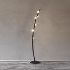 Bubbles Glass Floor Lamp ∅ 11.8″ x H 63″ / Dia 30cm x H 160cm / Black & Clear / US Plug Floor lamp