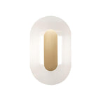 Button Wall Lamp ∅ 7.1″ x H 11.8″ / Dia 18cm x H 30cm / Gold / Warm White Wall lamp