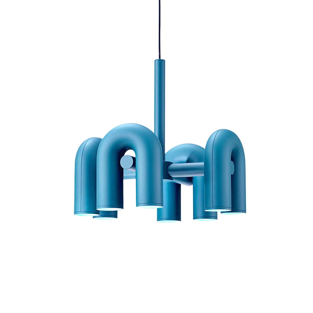 Cirkus Chandelier 4 Heads ? 23.6″ x H 14.8″ / Dia 60cm x H 37.5cm (Power: ~56W) / Blue / Warm White Chandelier