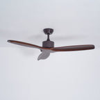Caesar Kissel 52’’ Ceiling Fan ∅ 52″ x H 11.8″ / Walnut Wood Grain Ceiling fan light