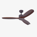 Caesar Kissel 52’’ Ceiling Fan ∅ 52″ x H 11.8″ / Walnut Wood Grain Ceiling fan light