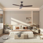 Caesar Kissel 52’’ Ceiling Fan ∅ 52″ x H 11.8″ / Walnut Wood Grain Ceiling fan light