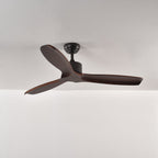 Caesar Kissel 52’’ Ceiling Fan ∅ 52″ x H 11.8″ / Walnut Wood Grain Ceiling fan light