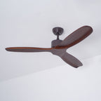 Caesar Kissel 52’’ Ceiling Fan ∅ 52″ x H 11.8″ / Walnut Wood Grain Ceiling fan light