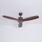 Caesar Kissel 52’’ Ceiling Fan ∅ 52″ x H 11.8″ / Walnut Wood Grain Ceiling fan light