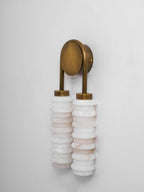 Calla Ribbed Alabaster Sconce