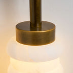 Calla Ribbed Alabaster Sconce