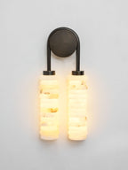 Calla Ribbed Alabaster Sconce