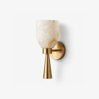 Calyra Alabaster Torch Wall Sconce