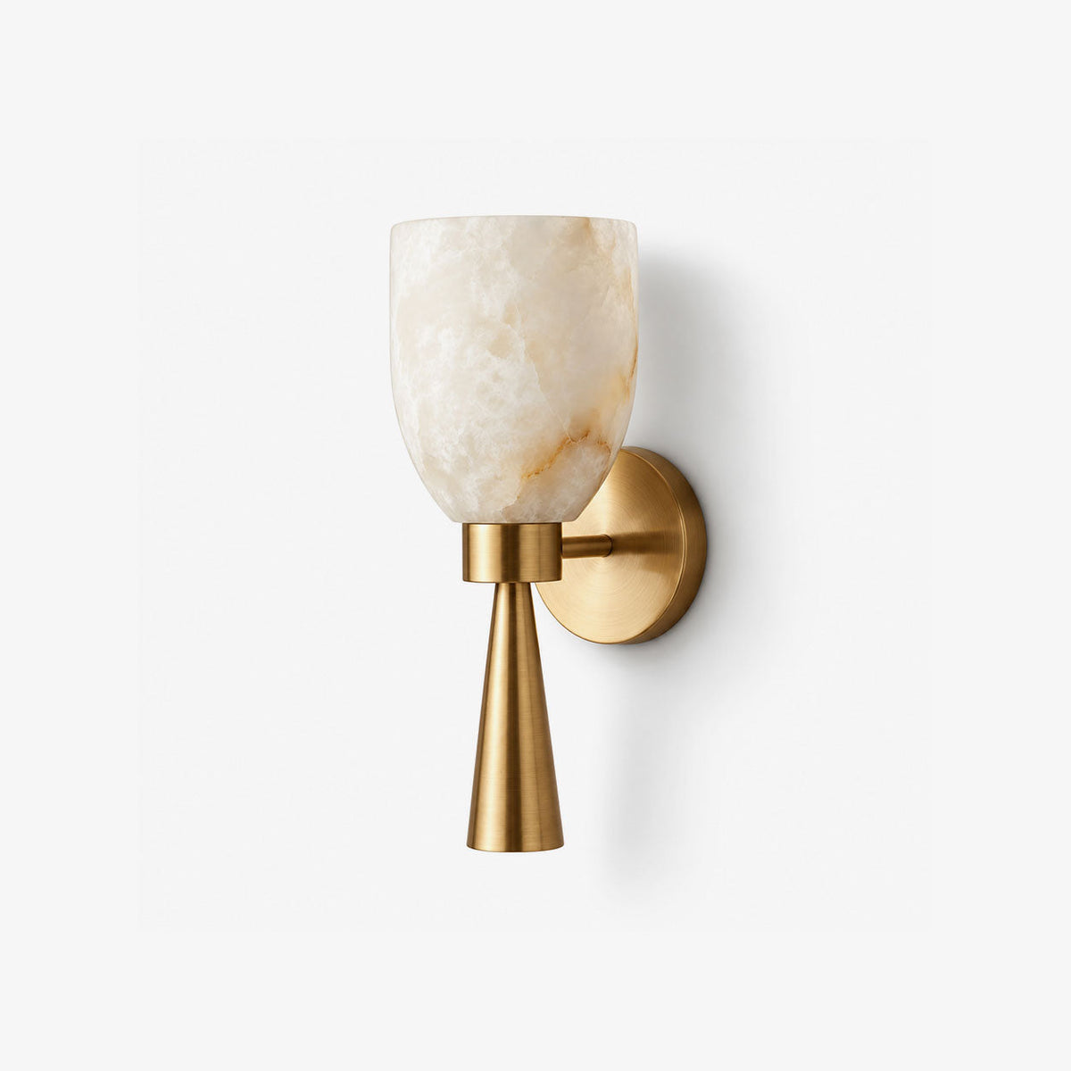 Calyra Alabaster Torch Wall Sconce