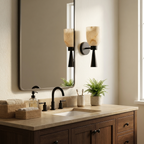 Calyra Alabaster Torch Wall Sconce