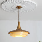 Blossom Pendant Light ∅ 17.7″ x H 11.8″ / Dia 45cm x H 30cm / Gold & Creamy yellow Pendant light