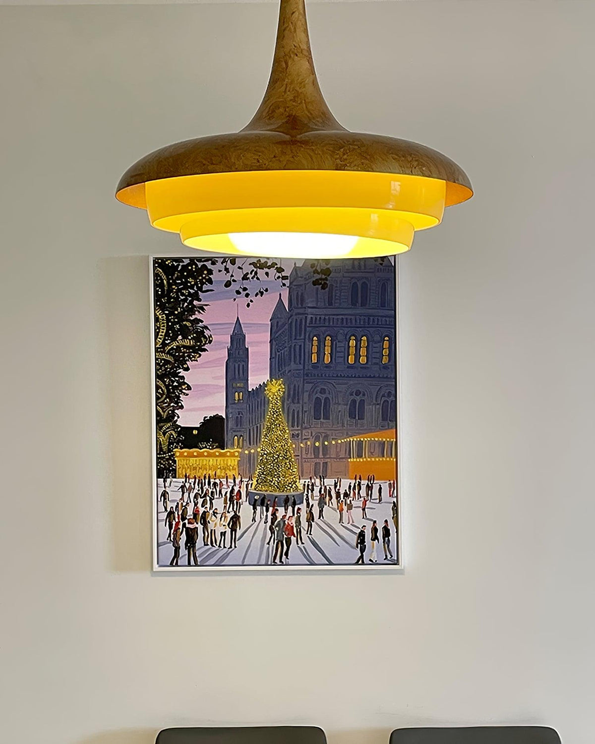 Blossom Pendant Light ∅ 17.7″ x H 11.8″ / Dia 45cm x H 30cm / Gold & Creamy yellow Pendant light