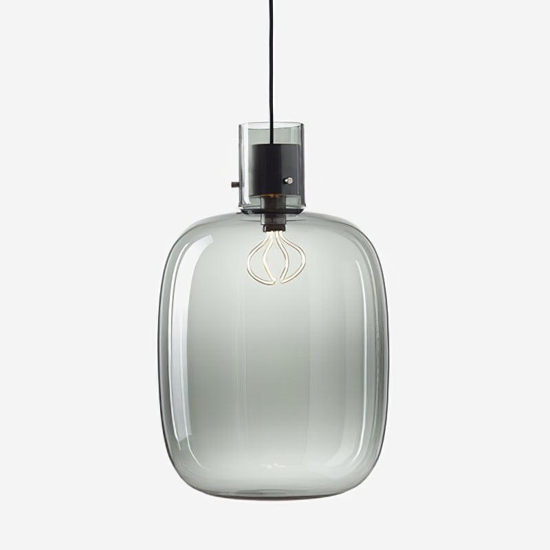 Cambre Glass Pendant Light ∅ 11.8″ x H 19.3″ / Dia 30cm x H 49cm / Smoke Gray Pendant light