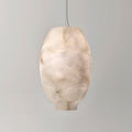 Camille Alabaster Pendant Lamp ∅ 9.6″ x H 15″ / White / Warm Light Pendant light
