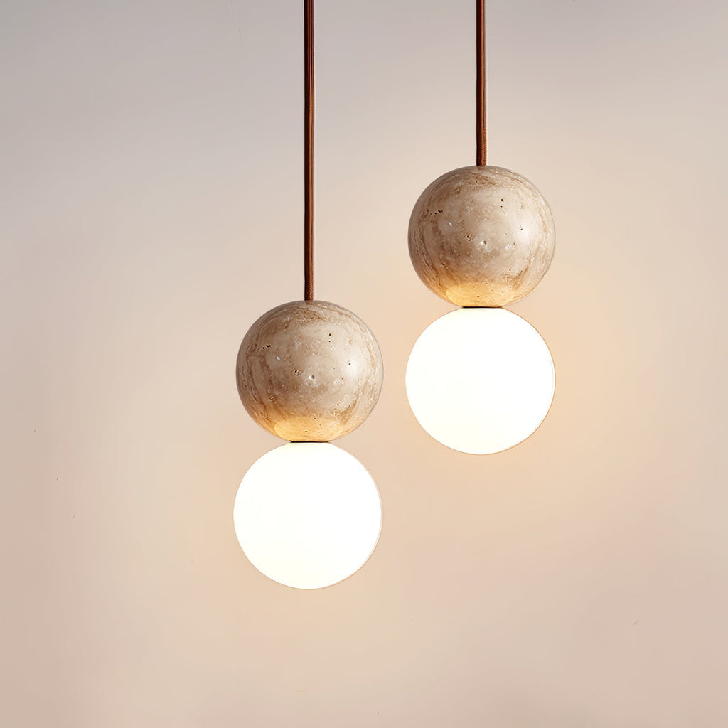 Camille Travertine Pendant Light