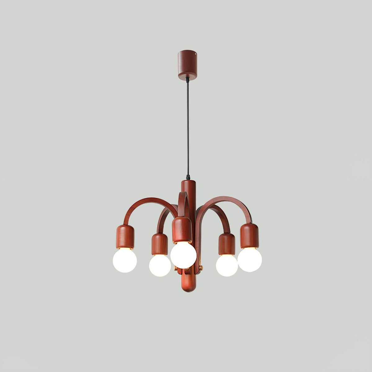 Candela Teak Chandelier Φ 19.6″ x H 15.7″ / Dia 50cm x H 40cm / Model A Chandelier