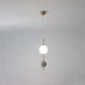 Candied Balls pendant light Violet ∅ 5.9″ x H 19.7″ / Dia 15cm x H 50cm / Gold / Three-Color Changing Light Pendant