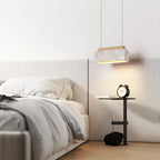 Canyon Crest Pendant Lamp L 9.1″ x W 2.8″ x H 3.9″ / Yellow Travertine & Wood Color / Warm Light pendant Lamp