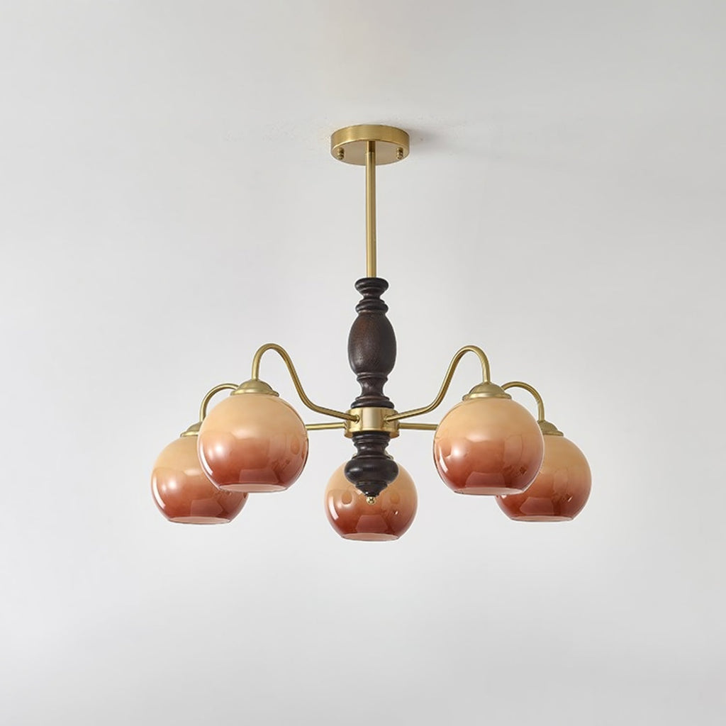 Caramel Orb Chandelier Chandelier