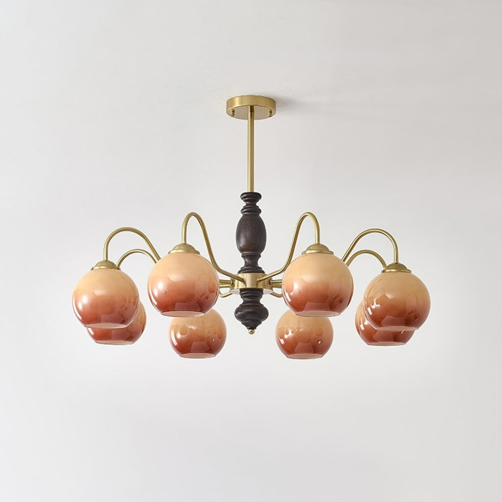 Caramel Orb Chandelier Chandelier