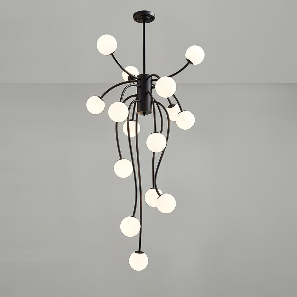 Caroline Chandelier ∅ 27.6″ x H 47.2″ / Dia 70cm x H 120cm / Black Chandelier