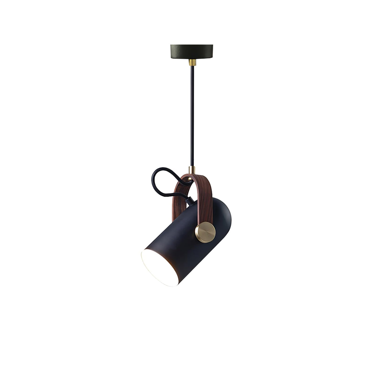 Carronade Pendant Light ∅ 4.7″ x H 8.7″ / Dia 12cm x H 22cm / Black & Gold & Walnut paint color Pendant light