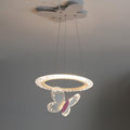 Cartoon Butterfly Acrylic Pendant Lamp ? 15.7 x H 47.2″ / Dia 40cm x H 120cm / White / Warm Light Pendant light